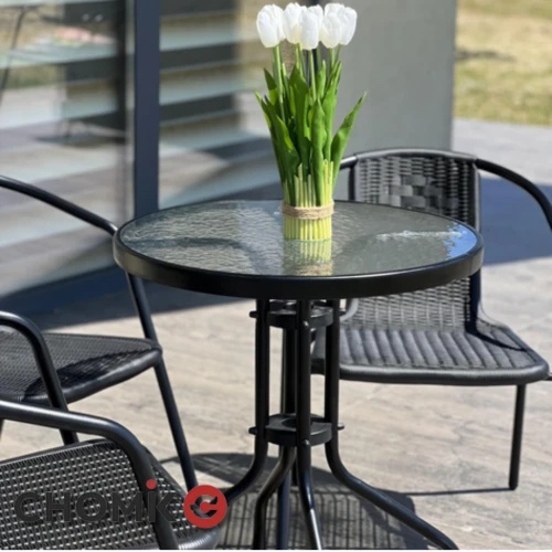 Загартоване скло із фактурою прозорої мозаїки: