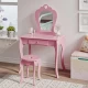 Image 9 for Дитячий туалетний столик Chomik ELSA з дзеркалом + стілець рожевий