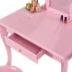 Image 6 for Дитячий туалетний столик Chomik ELSA з дзеркалом + стілець рожевий
