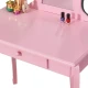 Image 7 for Дитячий туалетний столик Chomik ELSA з дзеркалом + стілець рожевий