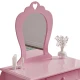 Image 8 for Дитячий туалетний столик Chomik ELSA з дзеркалом + стілець рожевий