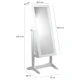 Image 12 for Напольное зеркало-шкаф Chomik VICTORIA белый