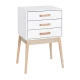 Image 2 for Тумба приліжкова Chomik AVESTA на три ящики у скандинавському стилі