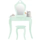 Image 5 for Дитячий туалетний столик Chomik ELSA з дзеркалом + стілець бірюзовий