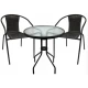 Image 1 for Садові меблі Chomik Bistro New стіл та 2 стільці чорний
