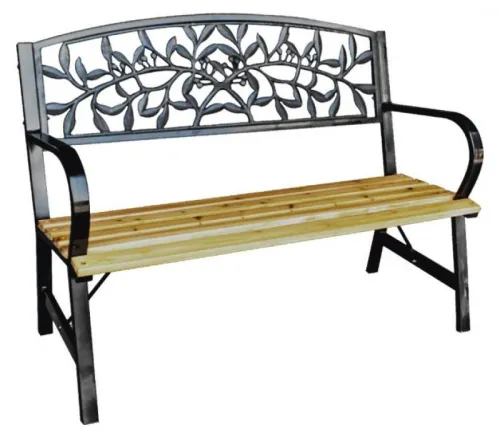 Садова лавка GARDEN LINE FOSSY з декорованою спинкою