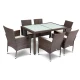 Image 2 for Садовая мебель Di Volio VERONA 6+1 коричневая