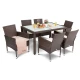 Image 4 for Садовая мебель Di Volio VERONA 6+1 коричневая