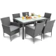 Image 3 for Садові меблі Di Volio VERONA 6+1 сірий/сірий