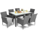 Image 8 for Садові меблі Di Volio VERONA 6+1 сірий/сірий