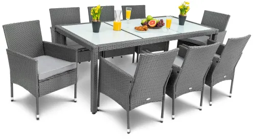 Садовая мебель Di Volio VERONA 8+1 серая