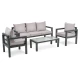 Image 2 for Комплект садових меблів Di Volio Brescia 3 Сірий/Світло-сірий