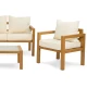 Image 11 for Комплект садовой мебели Di Volio Brescia 2 Натуральный/кремовый