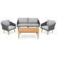 Image 12 for Комплект садових меблів Di Volio Matera Сірий/Світло-сірий