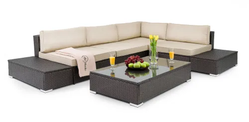 Набір садових меблів Di Volio Malpensa Коричневий/Бежевий