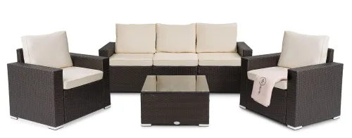 Комплект садових меблів Di Volio Prato Коричневий/Бежевий