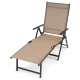 Садовий шезлонг з алюмінієвою рамою Di Volio Bolzano бежевий