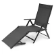 Image 9 for Садовий шезлонг з алюмінієвою рамою Di Volio Bolzano сірий