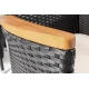 Image 10 for Садові меблі Di Volio VERONA 6+1 чорно-кремові