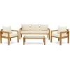 Комплект садовой мебели Di Volio Brescia 3 Натуральный/кремовый