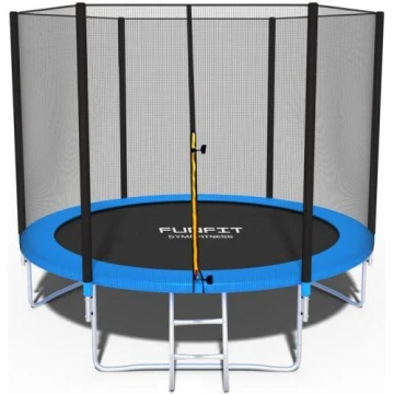 Батут Funfit 8ft (252см) синий с внешней сеткой Батут Funfit 8ft (252см) синий с внешней сеткой