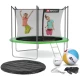 Image 1 for Батут Hop-Sport 10ft (305см) зеленый с внутренней сеткой