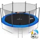 Image 1 for Батут Hop-Sport 12ft (366см) синий с внутренней сеткой