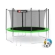 Image 14 for Батут Hop-Sport 12ft (366см) зелений із внутрішньою сіткою