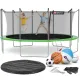 Image 1 for Батут Hop-Sport 16ft (488см) зеленый с внутренней сеткой