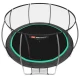 Image 2 for Батут Hop-Sport Premium 14ft (427см) черно-зеленый с внутренней сеткой