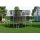 Image 3 for Батут Hop-Sport Premium 14ft (427см) черно-зеленый с внутренней сеткой