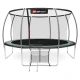 Image 4 for Батут Hop-Sport Premium 14ft (427см) черно-зеленый с внутренней сеткой