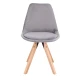 Image 3 for Стул Saida Jumi в скандинавском стиле с деревянными ножками серый