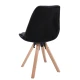 Image 6 for Стілець Saida Jumi у скандинавському стилі з дерев'яними ніжками чорний