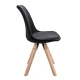 Image 8 for Стілець Saida Jumi у скандинавському стилі з дерев'яними ніжками чорний