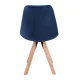 Image 6 for Стул Saida Jumi в скандинавском стиле с деревянными ножками синий