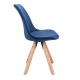 Image 7 for Стул Saida Jumi в скандинавском стиле с деревянными ножками синий