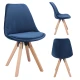 Image 2 for Стул Saida Jumi в скандинавском стиле с деревянными ножками синий