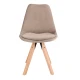 Image 3 for Стілець Saida Jumi у скандинавському стилі з дерев'яними ніжками бежевий