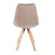 Image 4 for Стілець Saida Jumi у скандинавському стилі з дерев'яними ніжками бежевий