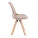 Image 5 for Стілець Saida Jumi у скандинавському стилі з дерев'яними ніжками бежевий