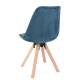 Image 5 for Стул Saida Jumi в скандинавском стиле с деревянными ножками аквамарин
