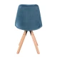 Image 6 for Стул Saida Jumi в скандинавском стиле с деревянными ножками аквамарин