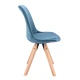 Image 7 for Стул Saida Jumi в скандинавском стиле с деревянными ножками аквамарин