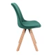 Image 8 for Стул Saida Jumi в скандинавском стиле с деревянными ножками зеленый