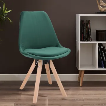 Стілець Saida Jumi у скандинавському стилі з дерев'яними ніжками зелений
