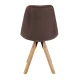 Image 5 for Стул Saida Jumi в скандинавском стиле с деревянными ножками коричневый