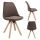 Image 1 for Стул Saida Jumi в скандинавском стиле с деревянными ножками коричневый