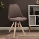 Image 11 for Стул Saida Jumi в скандинавском стиле с деревянными ножками коричневый
