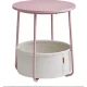 Image 1 for Журнальний столик Leobert Sharp з кошиком рожевий